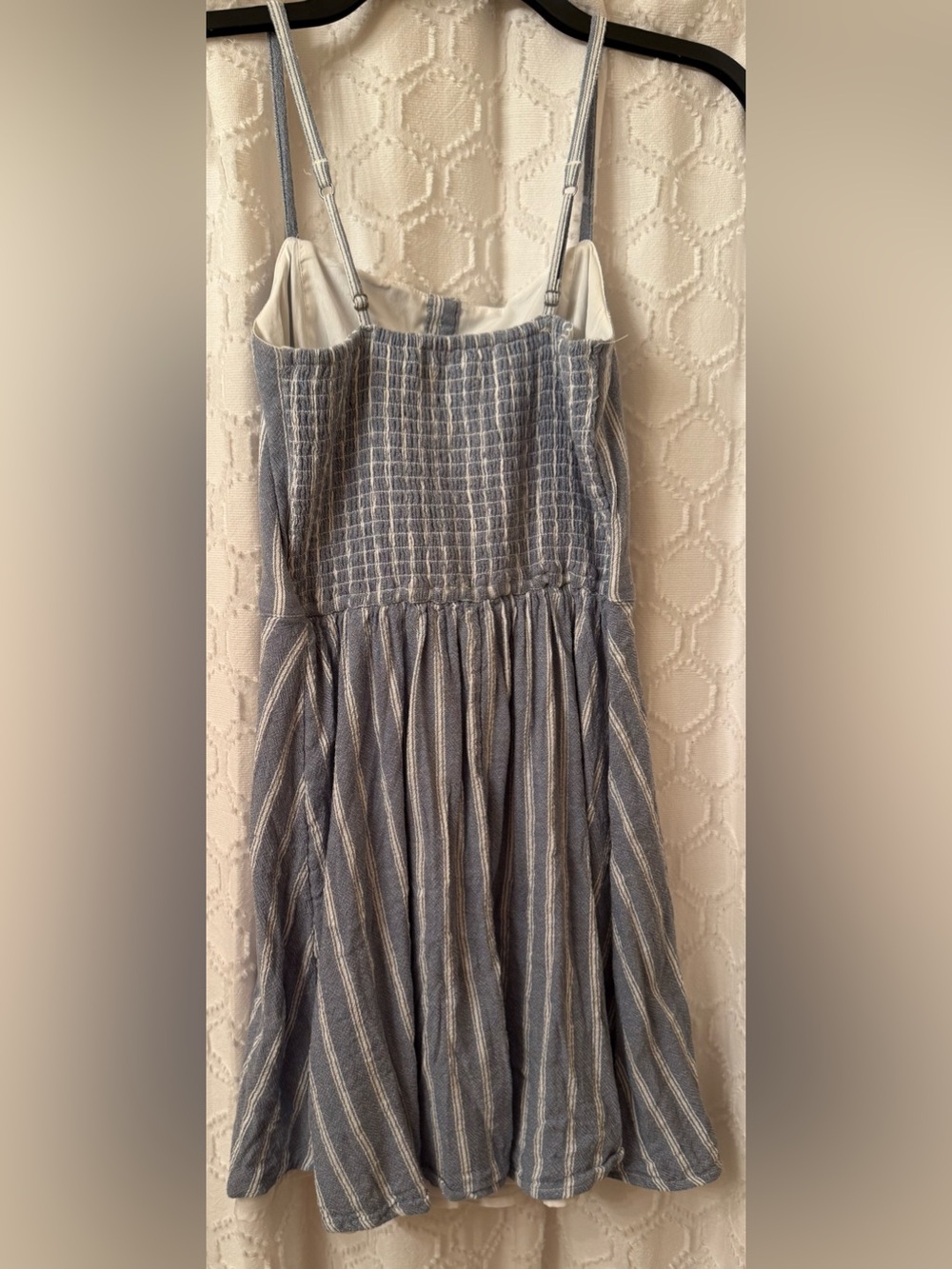 Hollister Blue and White Striped Button-Front Sundress - Picture 5 of 11